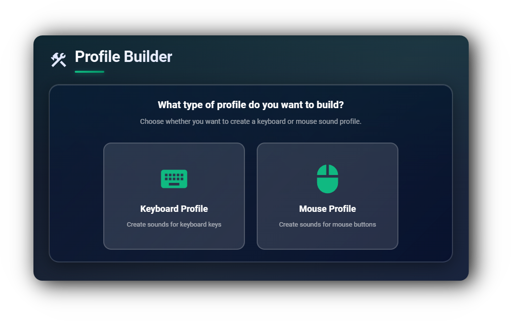 Profile builder